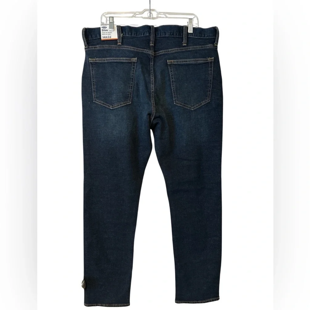 Old Navy Men's Dark Blue Slim Built-In Flex Jeans